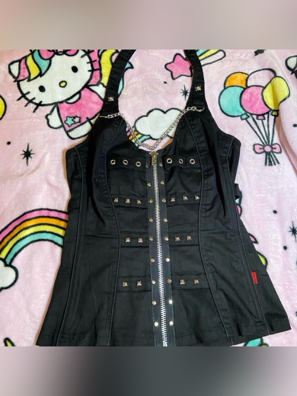 TRIPP NYC Black Studded Corset